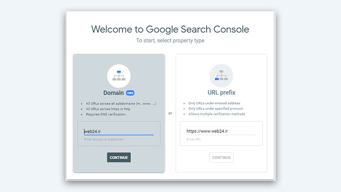 welcome google search console
